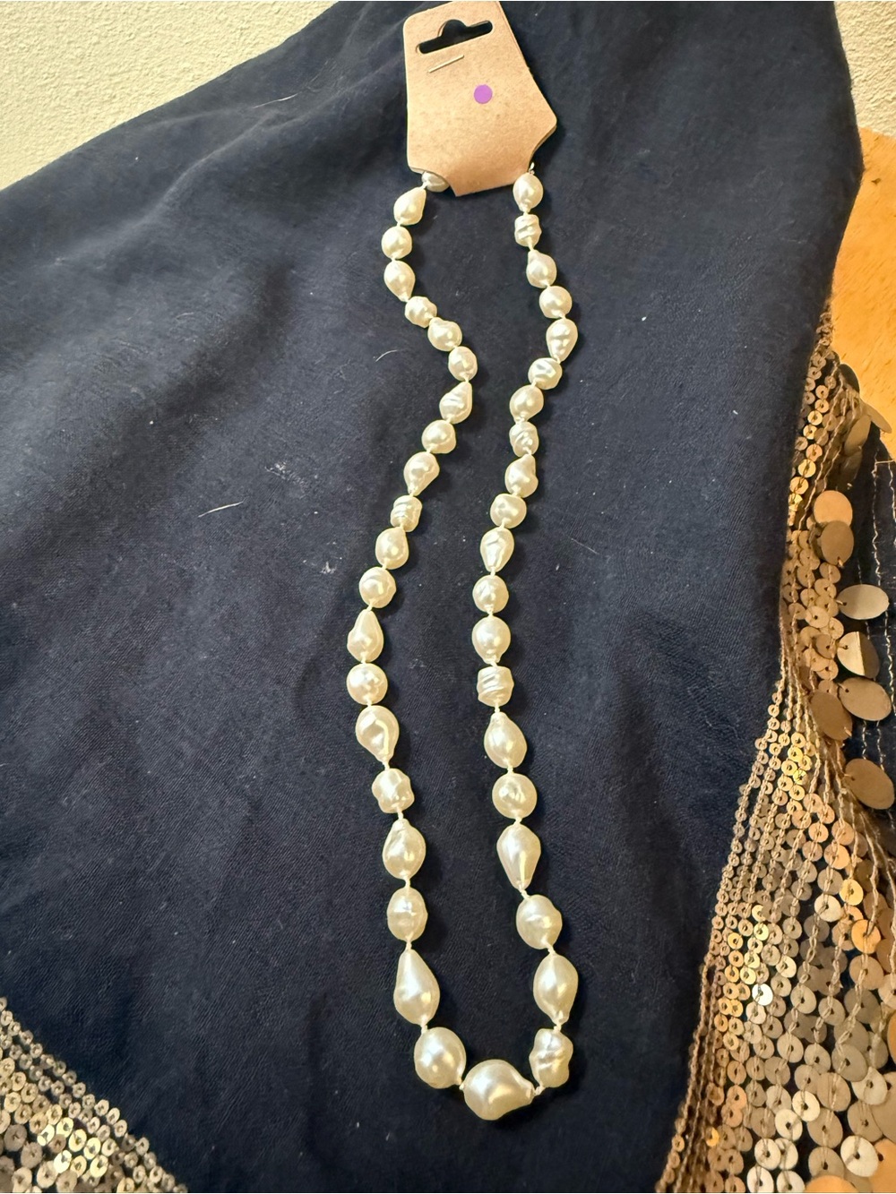 Classic Ivory Faux Pearl Necklace - Women Jewelry